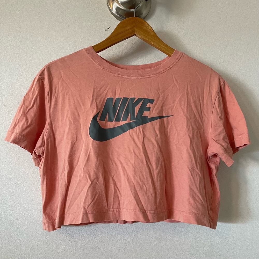 Nike Women's Cropped Logo Tee Sz S